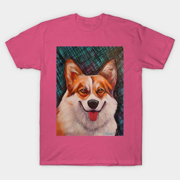 Corgi Queens dog T-Shirt by StephaniePerryArt